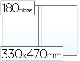 Funda portadocumento Q-Connect Folio doble PVC 180µ con uñero